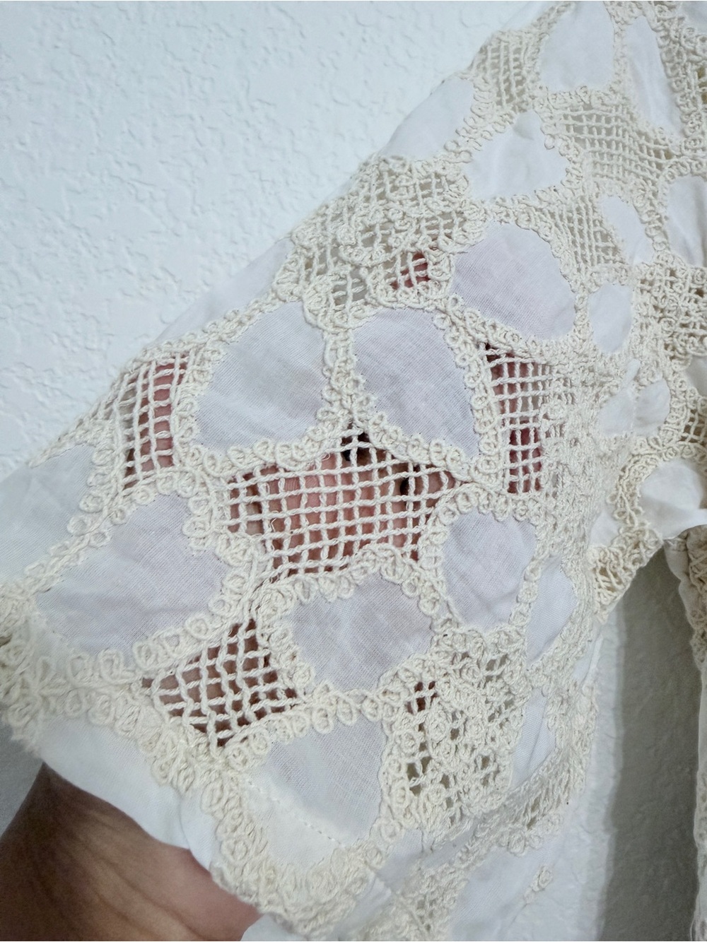 Jen’s Pirate Booty - Free People 100% cotton White Eyelet Romper medium - Picture 10 of 15